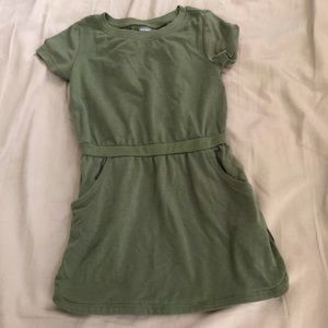 Green toddler dress